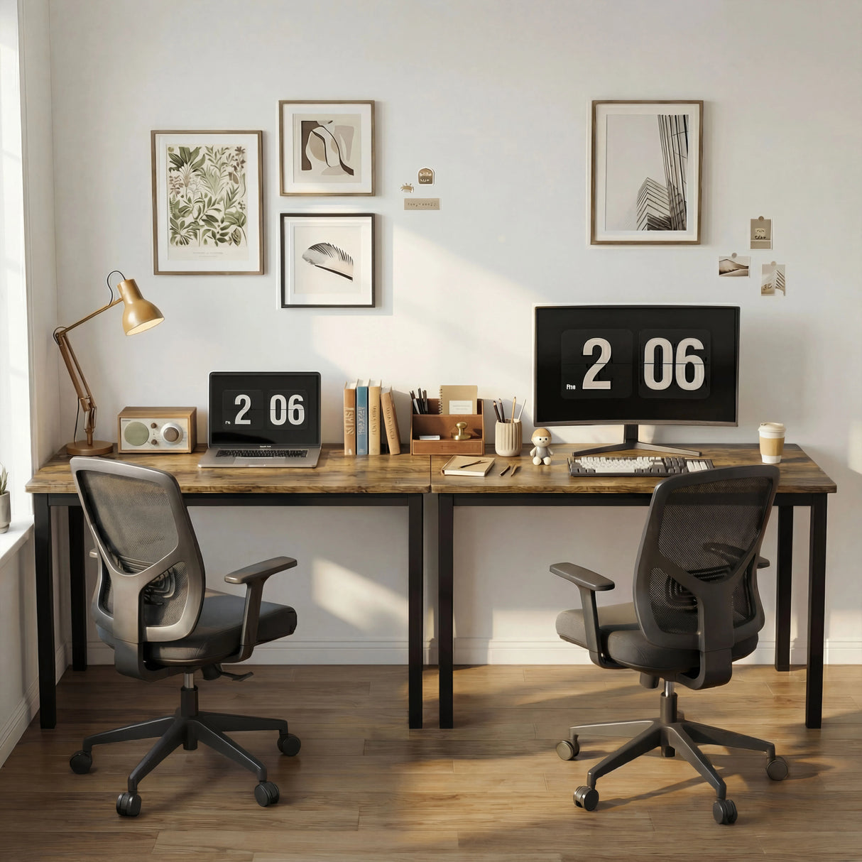 Rustic Computer Table - Gaming Home Office Desk