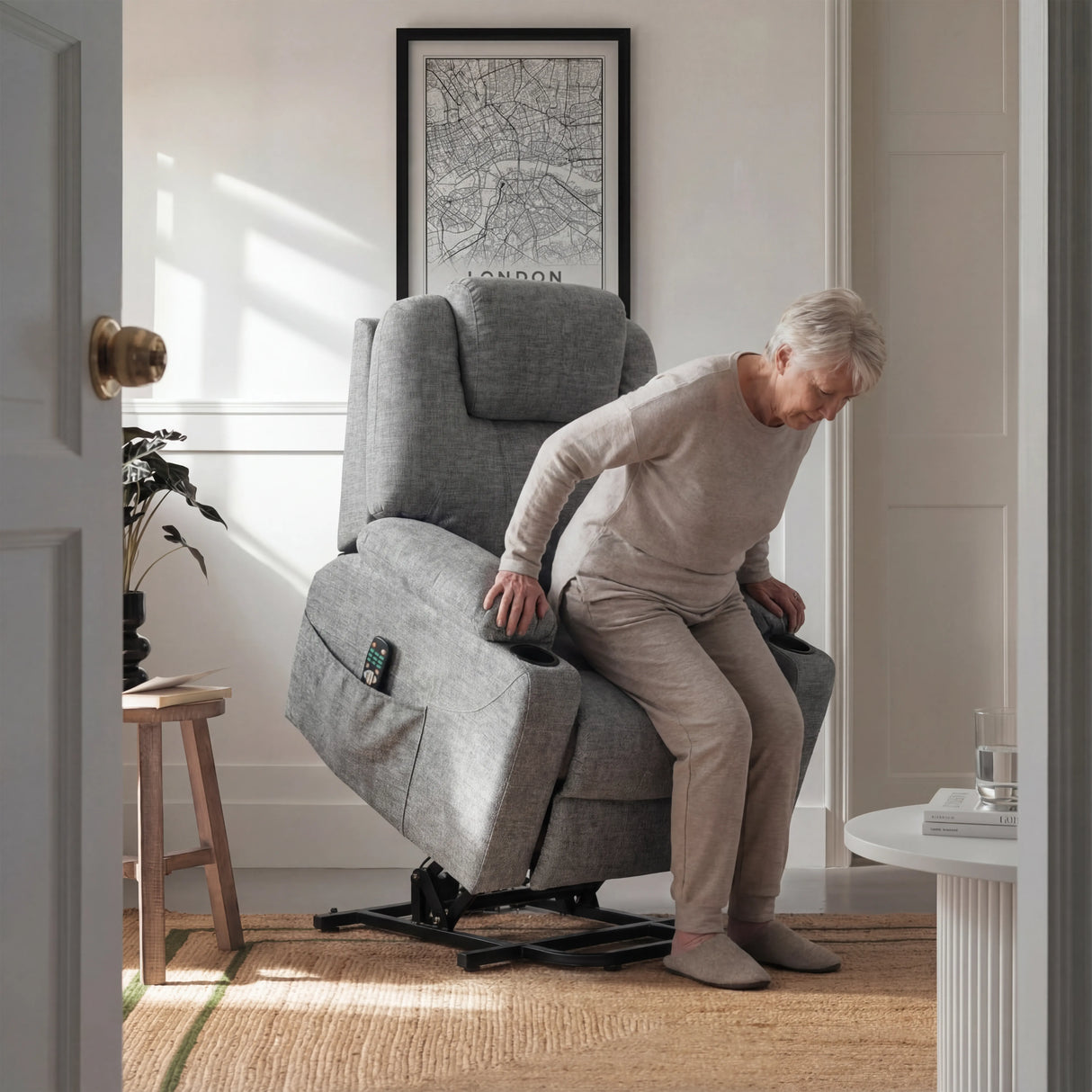 Riser Recliner Chair With Cup Holder, Heat and Massage