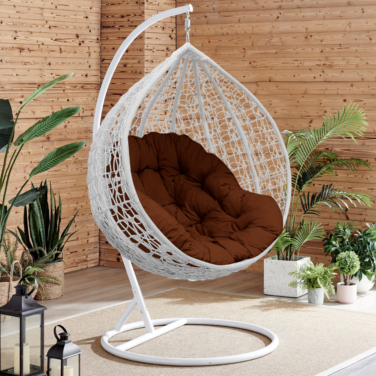 egg hanging chair with stand
