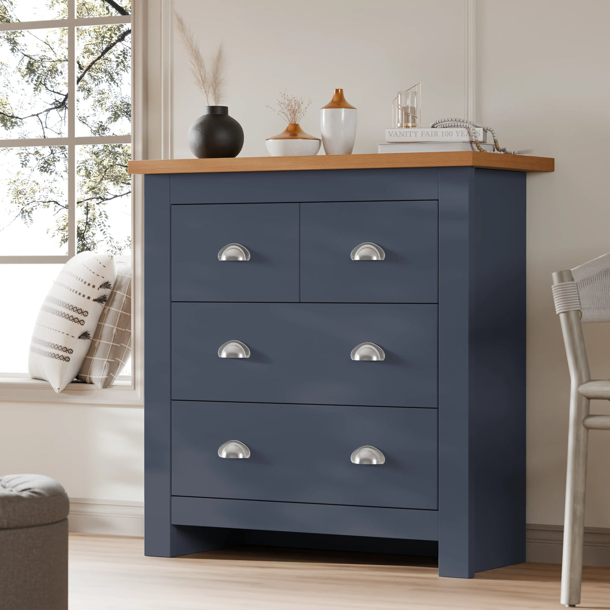 2 over 2 Chest of Drawers Bedroom - Chester Drawers