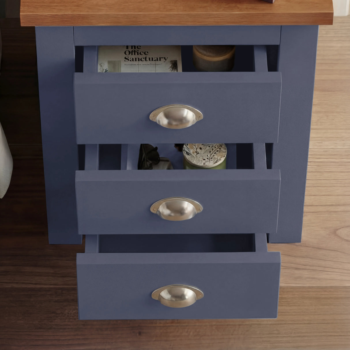 3 Drawer Bedside Table - Nightstand With Drawers