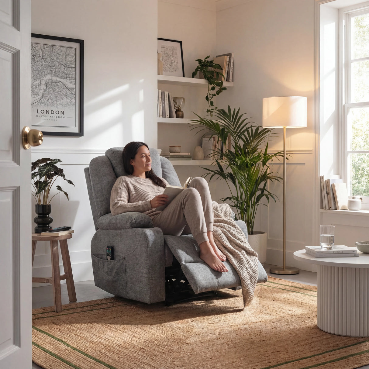 Riser Recliner Chair With Cup Holder, Heat and Massage