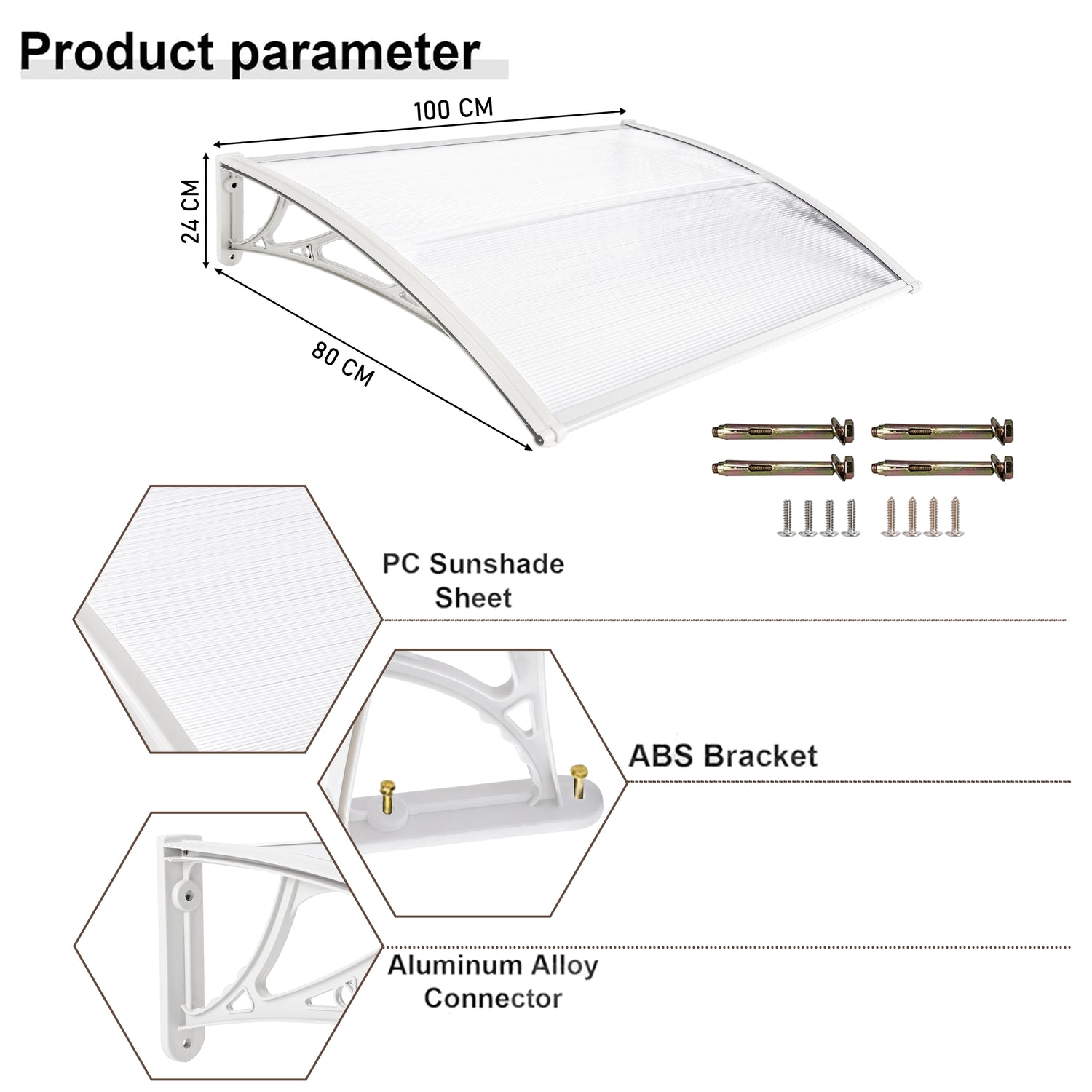 Waterproof Front Door Canopy