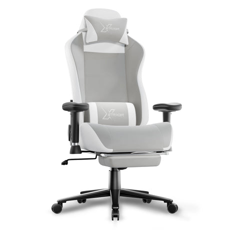 Gaming chair with X-striker logo on a white background