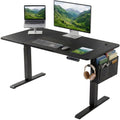 Black Electric Standing Desk - Adjustable Gaming Office Desk