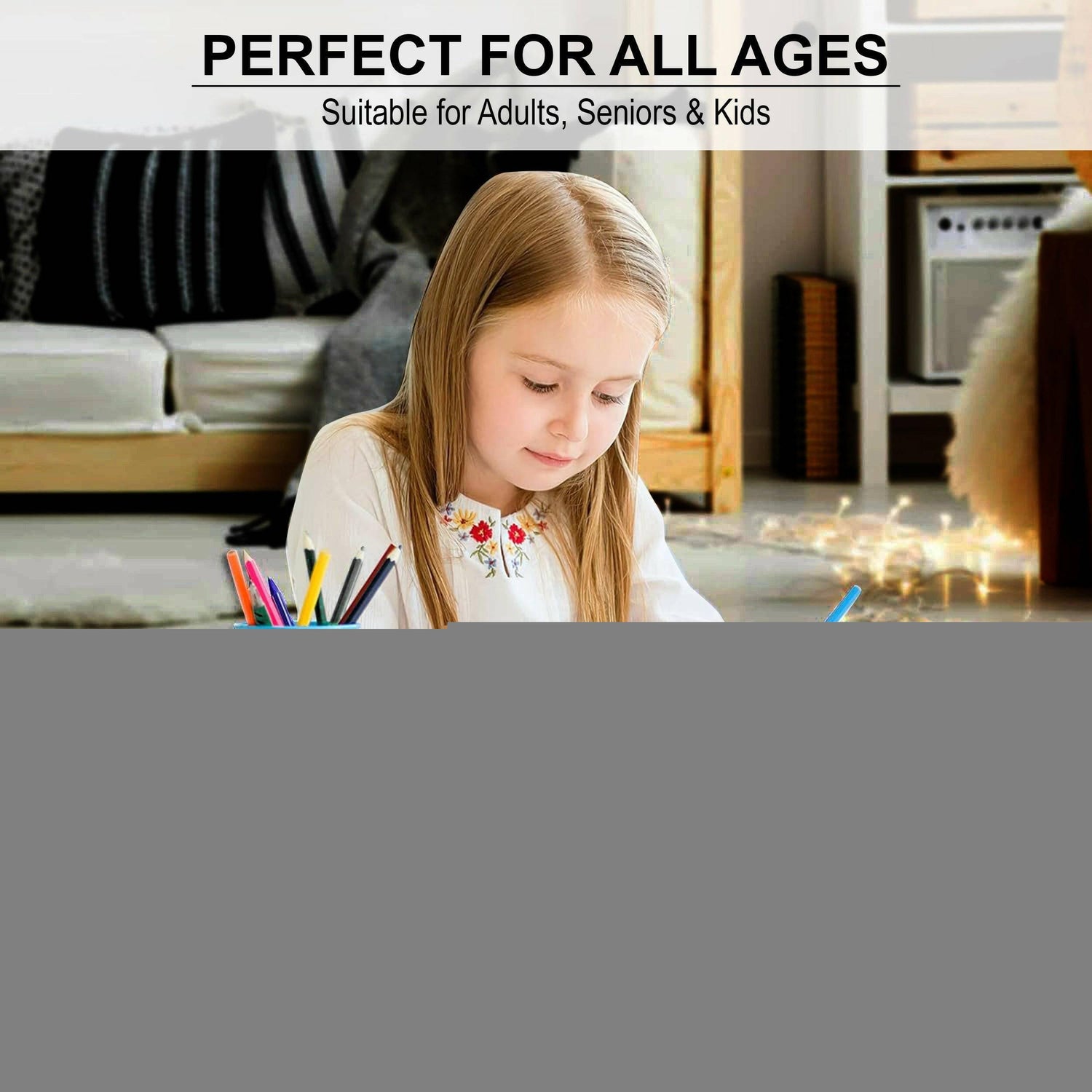 Desks for a home office use, ideal for kids and versatile for study or activities.