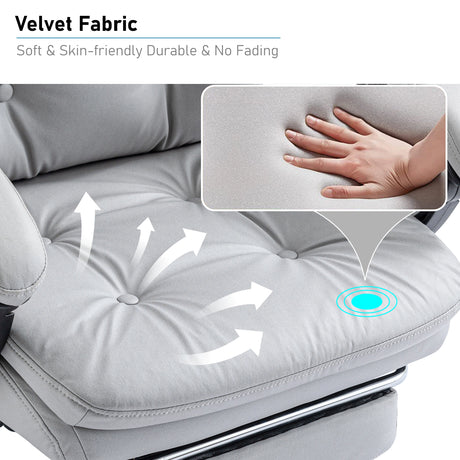 Cushioned seat of swivel chair displayed with a close-up of plush padding detail for enhanced comfort.