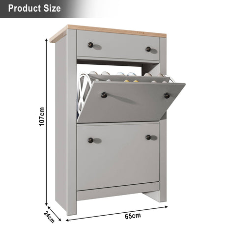 Grey shoes cabinet with size options, available at Dream Home Store in UK.