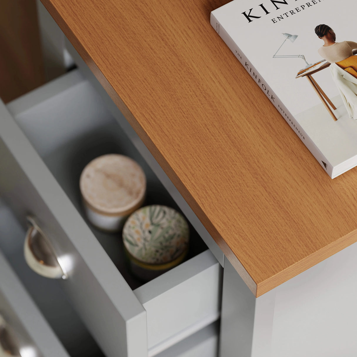 Shaker 2 Drawer Bedside Table - Nightstand With Drawers