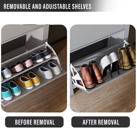 Shoe cabinet with adjustable shelves from Dream Home Store in UK, featuring removable.