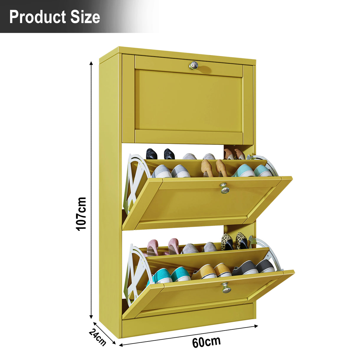 Shaker Shoe Cabinet For Hallway | Modern Shoe Storage Unit