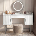 Flutrina Dressing Table with LED Mirror Makeup Vanity Desk