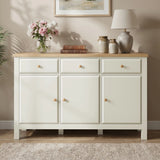 Haven Sideboard Cabinet with Drawers and Oak Veneer Top