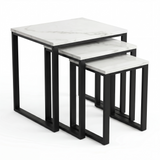 Stackora Nest of Tables Set of 3 Metal Frame