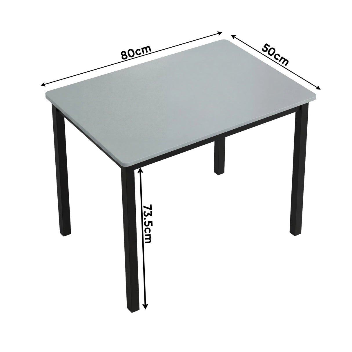 Grey Computer Desk - PC Home Office Study Table