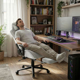 Xstriker Velvet Gaming Chair with Footrest – Wide Ergonomic Chair