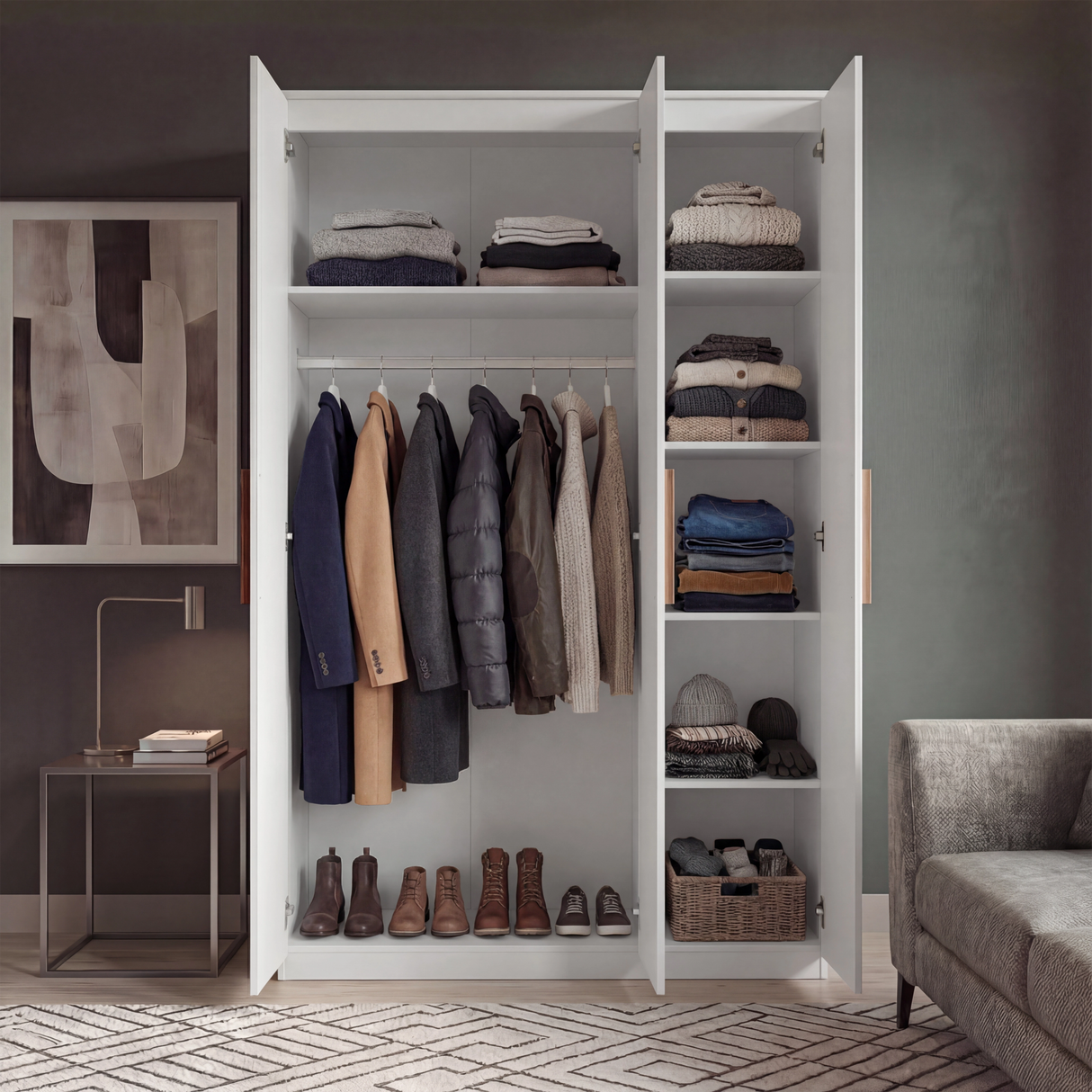 Blythe White 4 Piece Bedroom Furniture Set