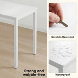 White Computer Desk - Home Office Desk Gaming