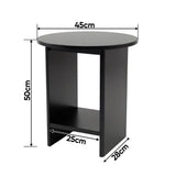 Small Round Side Table for Living Room - Sofa End Table