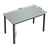 Grey Computer Desk - PC Home Office Study Table