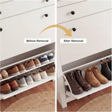 Modern Shoe Cabinet With Drawers | 2 Door Shoe Storage