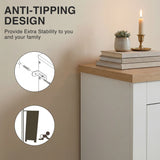 Shoe Cabinet With Drawer - 2 Door Slim Shoe Storage Unit