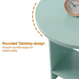 Small Round Side Table for Living Room - Sofa End Table