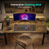 Rustic Computer Table - Gaming Home Office Desk