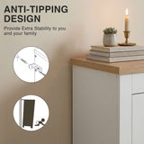 Modern Shoe Cabinet With Drawers | 2 Door Shoe Storage