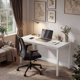 White Computer Desk - Home Office Desk Gaming