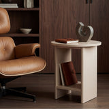 Small Round Side Table for Living Room - Sofa End Table