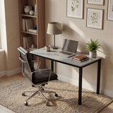 Grey Computer Desk - PC Home Office Study Table