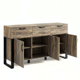 Ironmere Smokey Oak Sideboard with Drawers and Doors