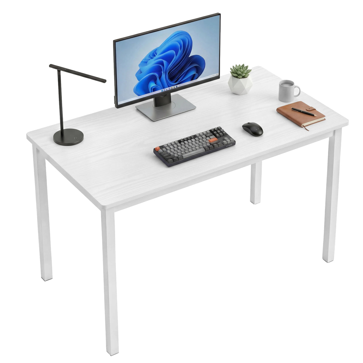 White Computer Desk - Home Office Desk Gaming