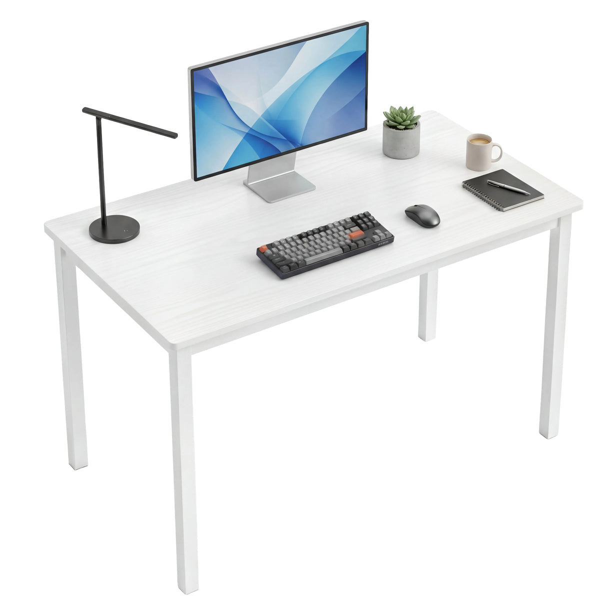 White Computer Desk - Home Office Desk Gaming