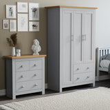 Shaker 2 Door Wardrobe, 4 Chest of Drawers - Bedroom Set