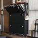 3 Door Narrow Shoe Cabinet | Tall Shoe Storage With Hooks