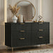 Flutrina Painted Wide Chest of 6 Drawers Bedroom Dresser