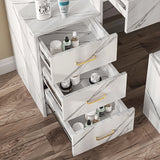 Dressing Table with Storage, Drawers and Mirror - Vanity Makeup Table
