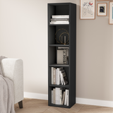 Bookcase Cube Storage Unit - Tall Narrow Bookshelf