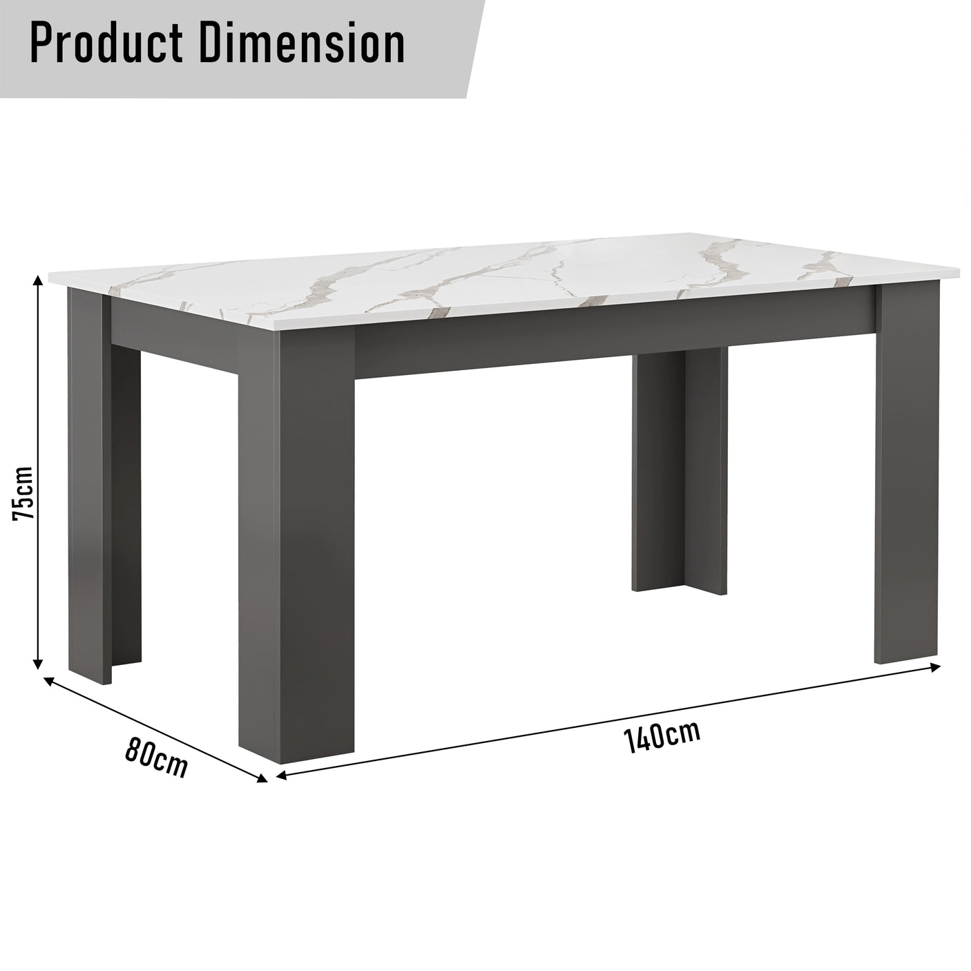 Modern Dining Table Set With 6 Padded Chairs – Multiple Colours