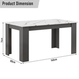 Modern Dining Table Set With 6 Padded Chairs – Multiple Colours