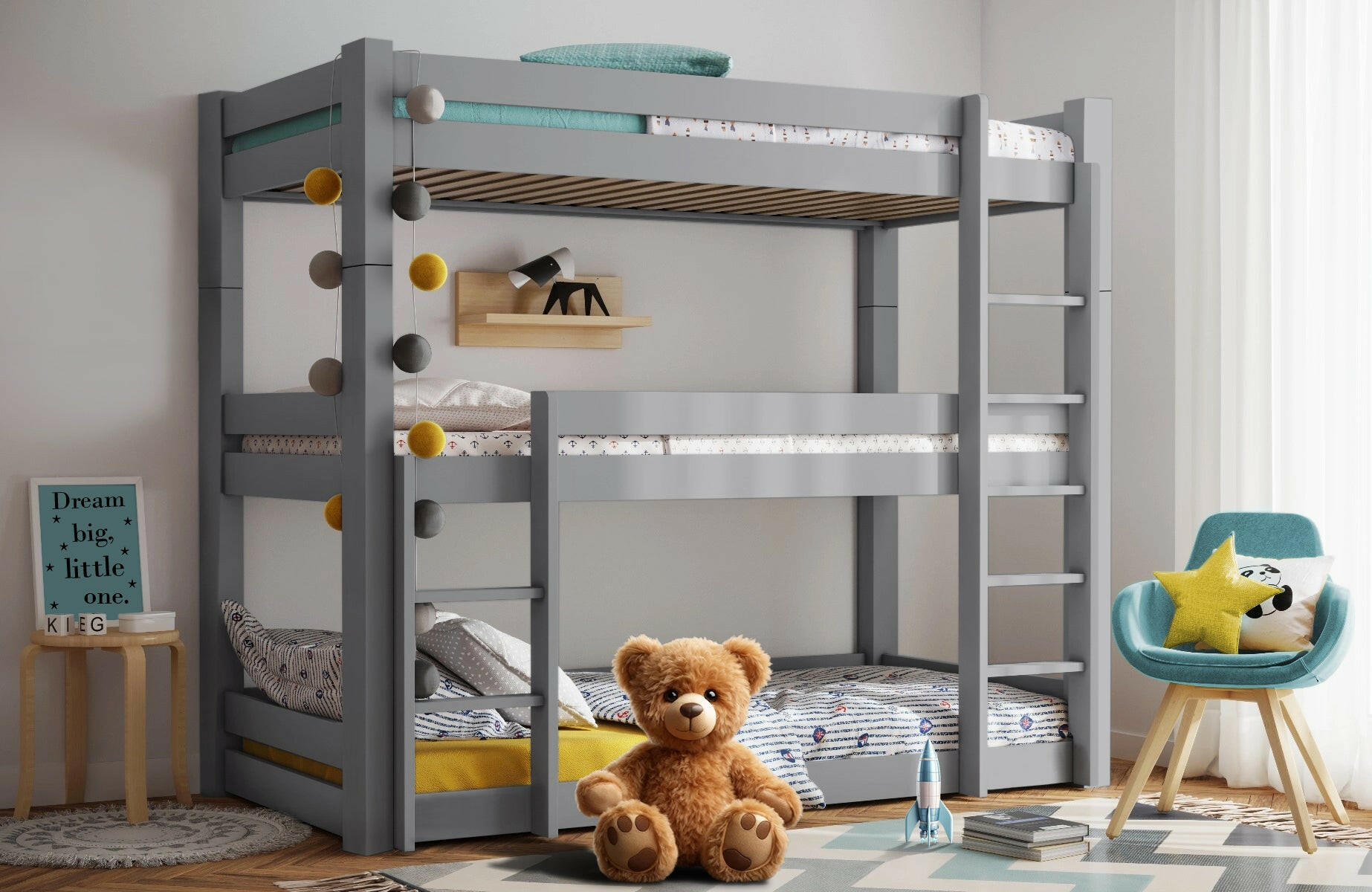 Blisswood TriUnity Dreamer Bunk Bed: Optimal Space Utilisation for Growing Families
