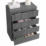 Blisswood High Gloss Dark Grey Chest of Drawers