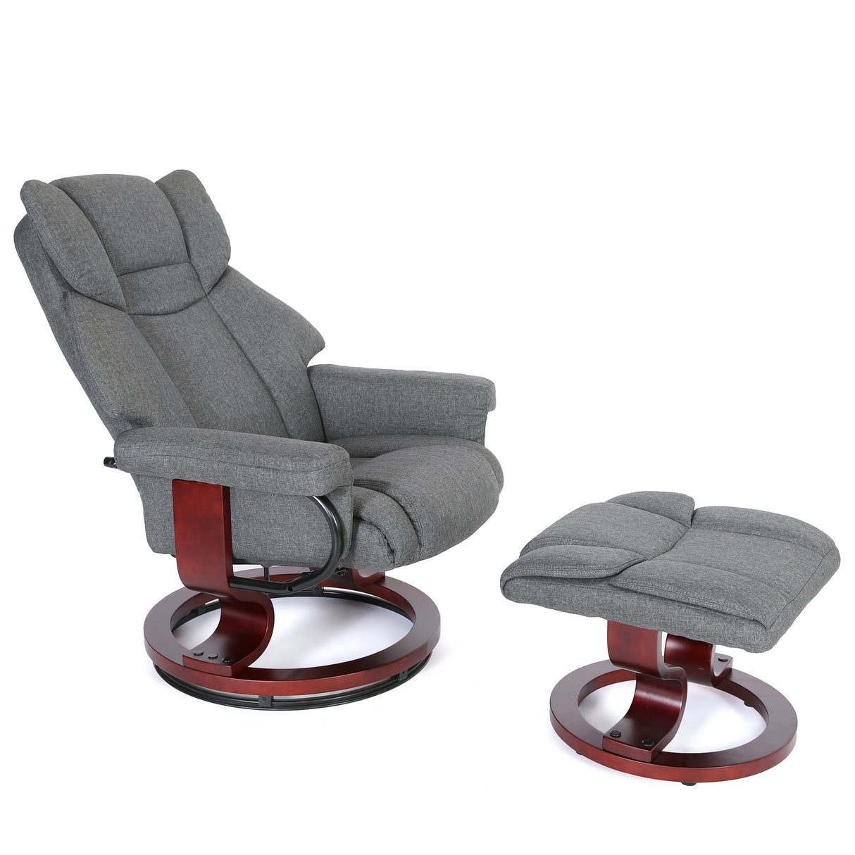 Swivel Recliner Chairs with Footstool