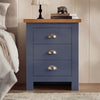 3 Drawer Bedside Table - Nightstand With Drawers