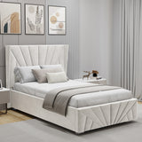 Velvet Ottoman Storage Bed - Sunrise Ottoman Bed Frame
