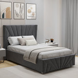 Velvet Ottoman Storage Bed - Sunrise Ottoman Bed Frame