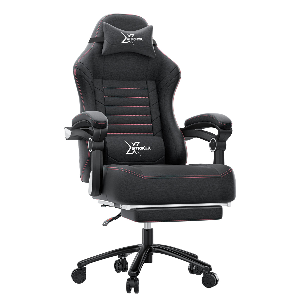 Xstriker Ergonomic Gaming Chair with Footrest & Thick Cushion Backrest