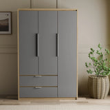Skova 4 Piece Bedroom Furniture Set - Wardrobe and Chest of Drawers